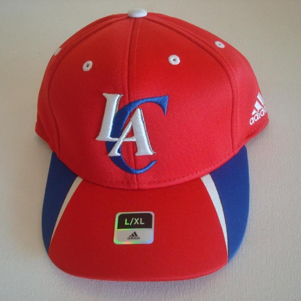 LOS ANGELES CLIPPERS LG/XL ADIDAS VINTAGE HAT CAP 00S B1